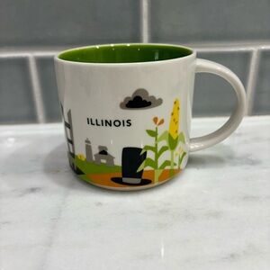 Starbucks Illinois you Are Here Coffee Mug Cup 14 Oz Collection 2015